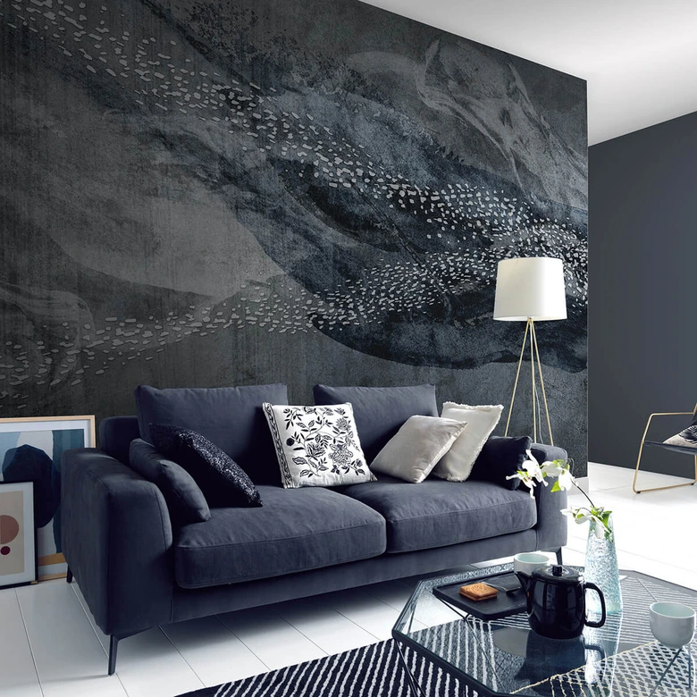 Guido Maria Kretschmer Fototapete Art Edition Deep Sea silber 