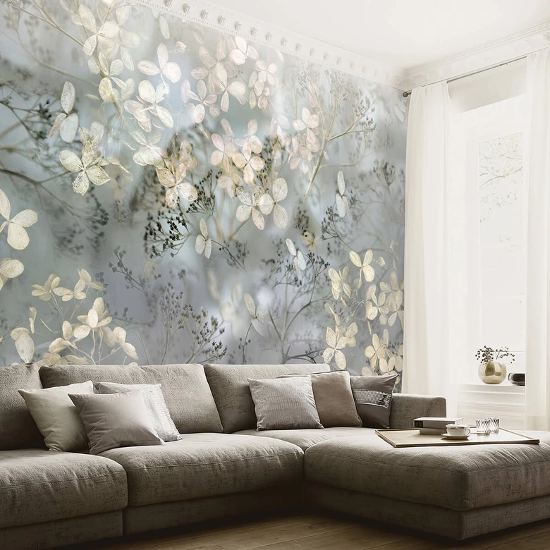 Guido Maria Kretschmer Fotobehang Art Edition Beige Flowers 