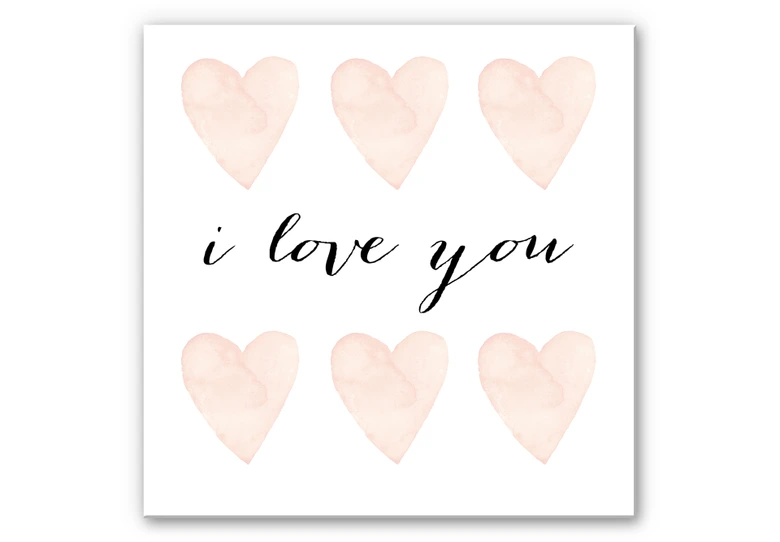 Wandbild Confetti & Cream - I Love You 