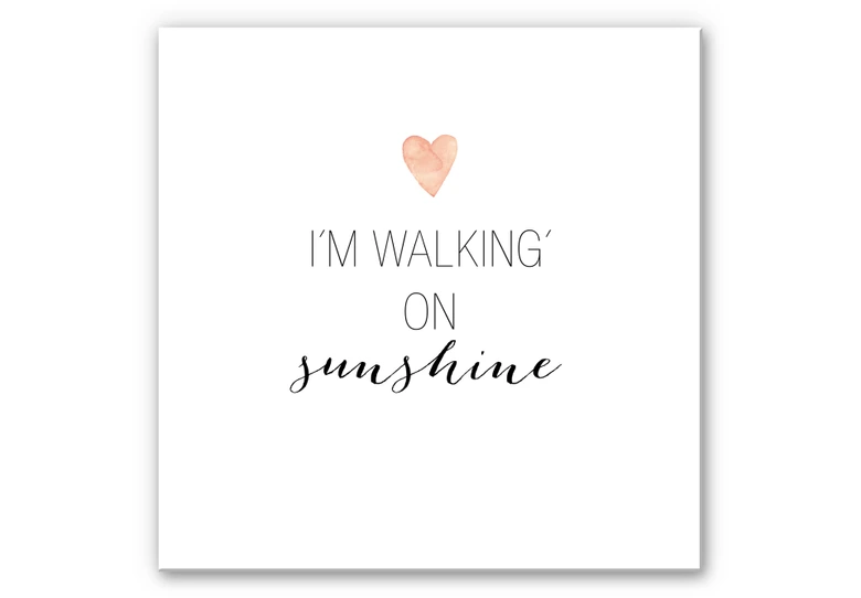 Wandbild Confetti & Cream - I'm walking on sunshine 
