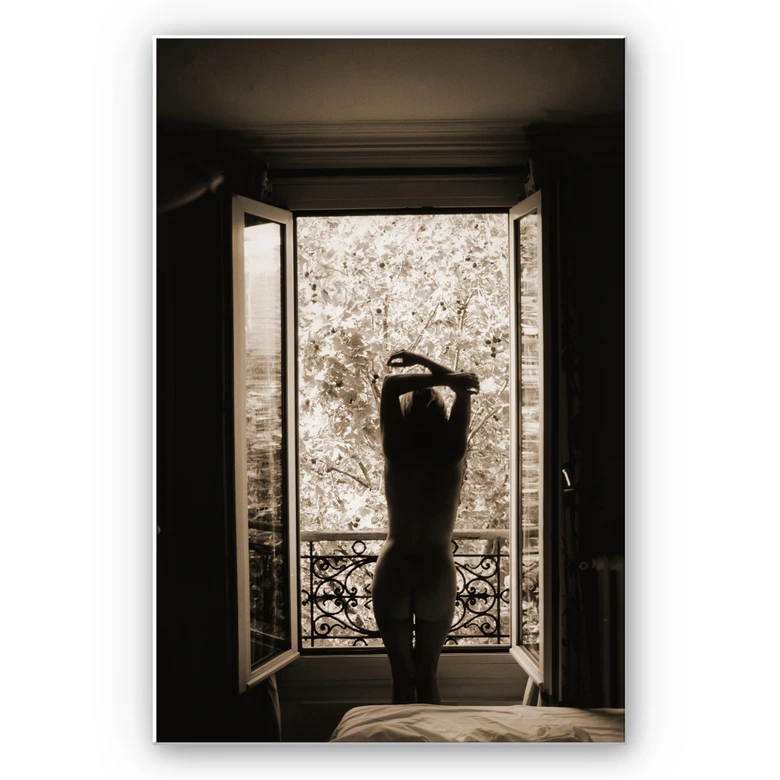 Wandbild Der Blick aus dem Fenster! 
