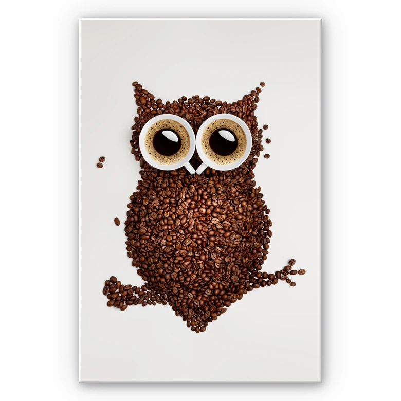 Wandbild Kaffeeeule 
