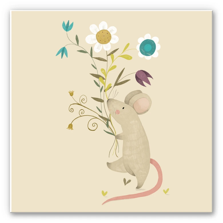 Wandbild Loske - Kleine Maus 