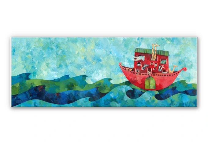 Leichtes Wandbild Blanz - Arche Noah | mattes Finish 