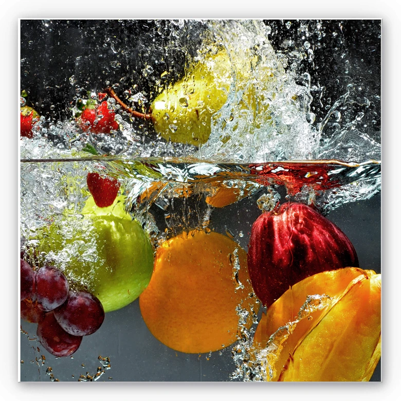 Tableau Forex - Fruit rafraîchissant - carré 