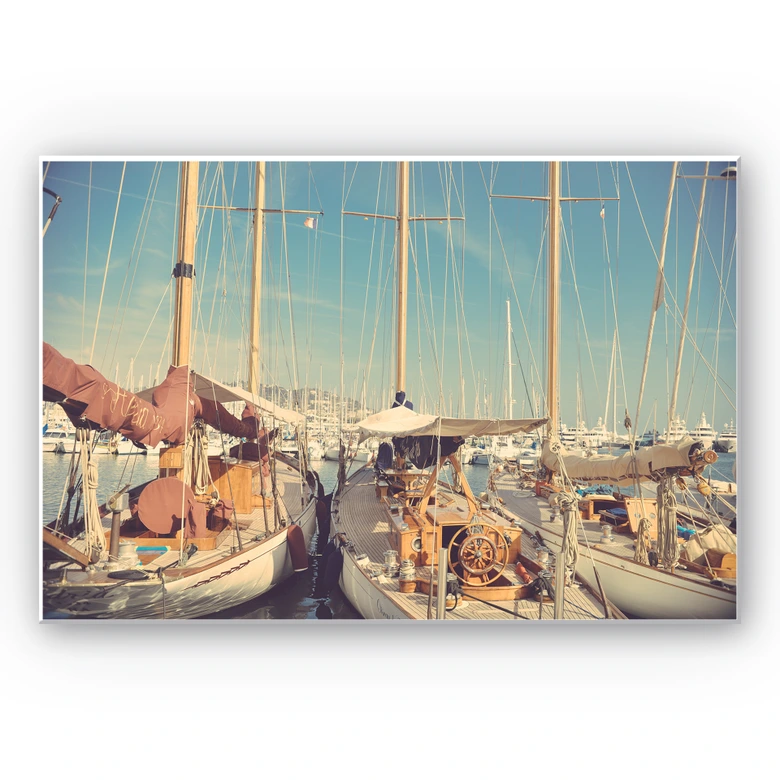 Tableau Forex - Voiliers dans le port 