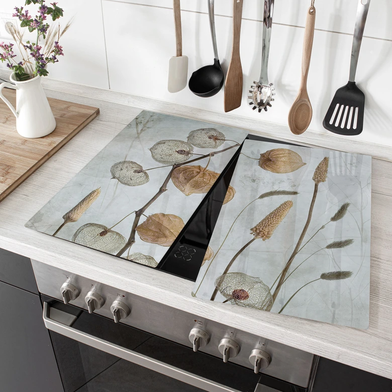 Herdabdeckplatte Getrocknete Lampionblumen - Disher 