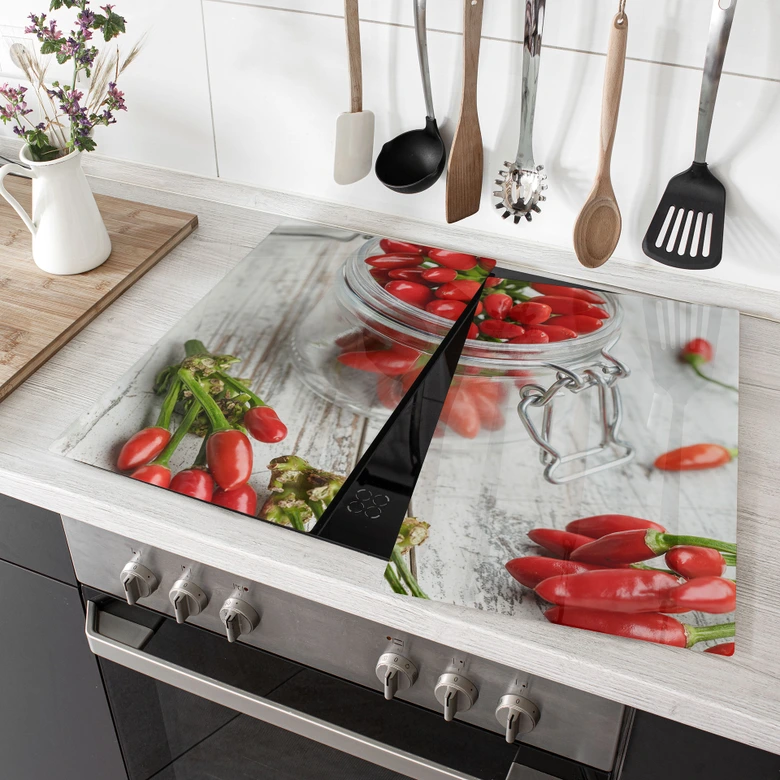 Stove cover plate - hot chili 