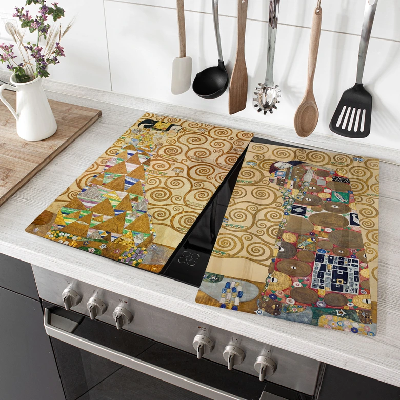 Klimt stove cover plate - The fulfillment 