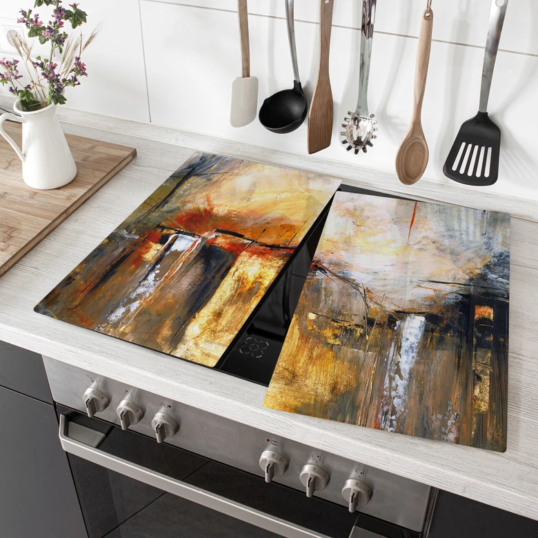 Stove cover plate - Niksic - Light and landscape 