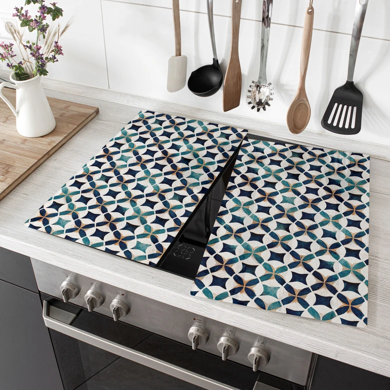 Herdabdeckplatte Portugiesisches Muster - Azulejos - Treechild 