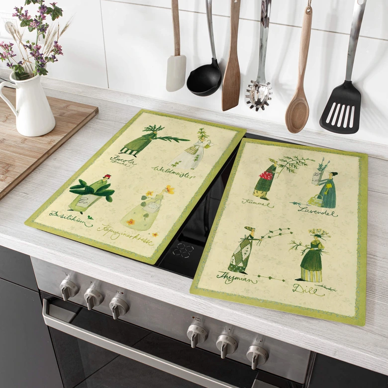 Stove cover plate - Leffler - Herbs 