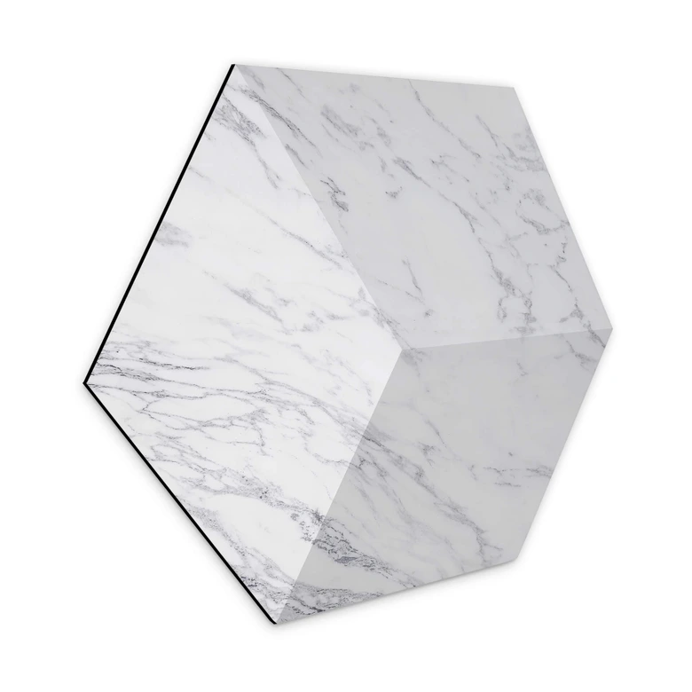 3D Hexagon - Alu-Dibond Marmor 04 