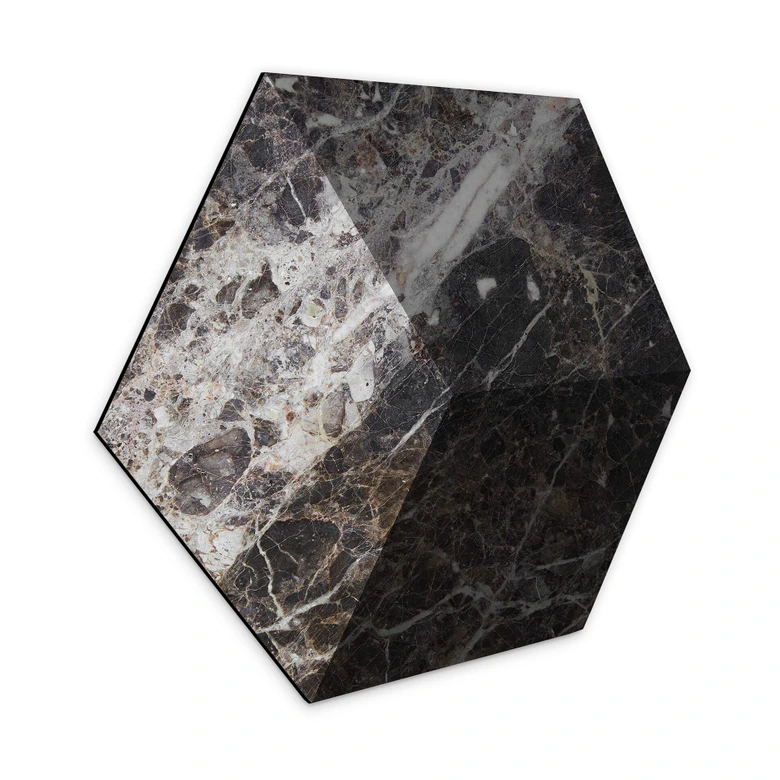 3D Hexagon - Alu-Dibond Marmor 08 
