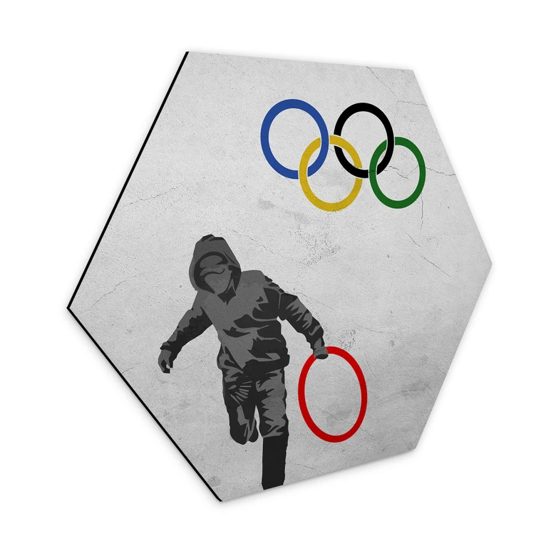 Hexagon Dibond Banksy - Olympics 