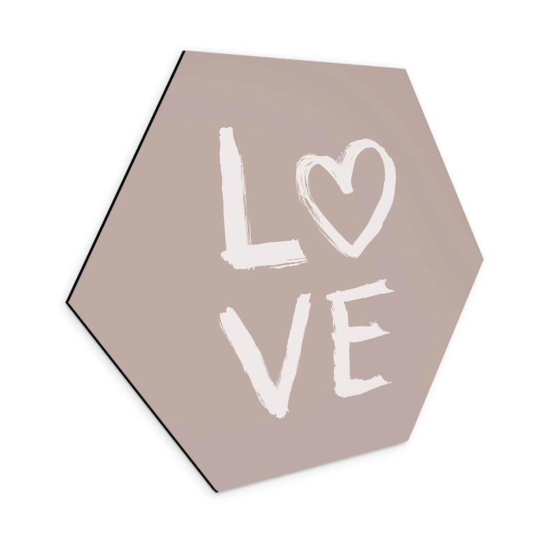 Hexagon Dibond Eleonora - Love  