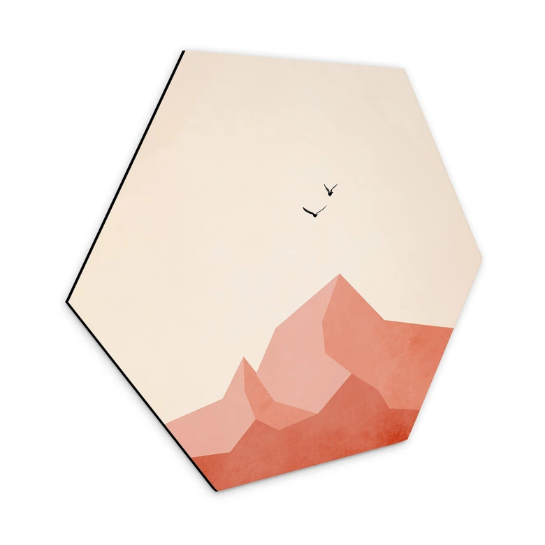 Hexagon - Alu-Dibond Kubistika - Zugspitze 