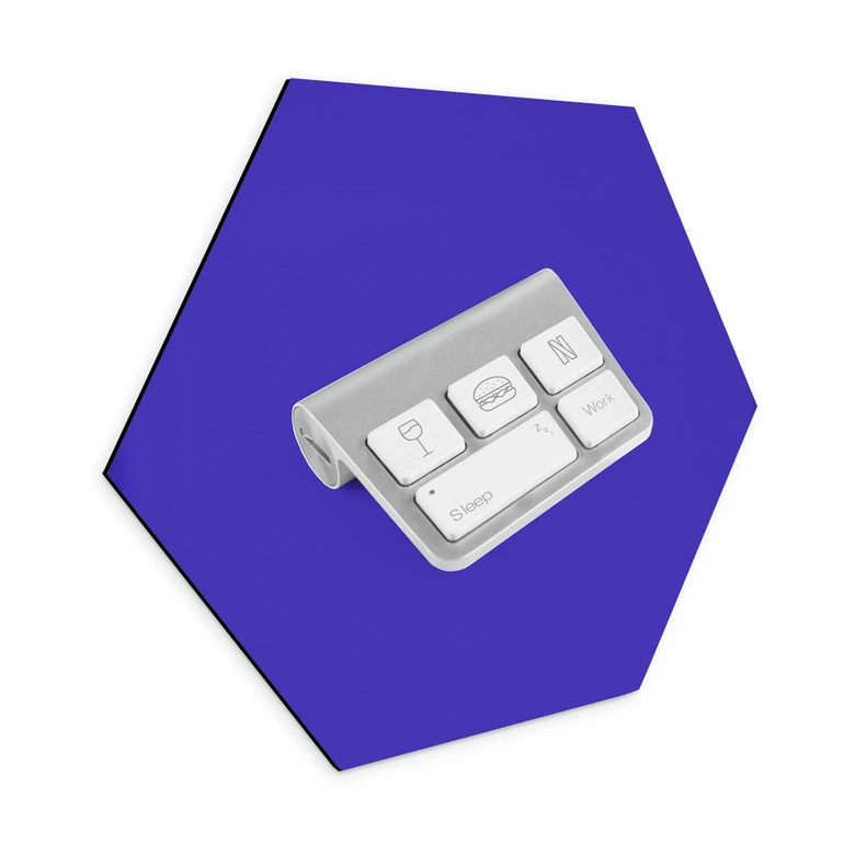 Hexagon Dibond Toetsenbord van het leven - Pozdniakov 