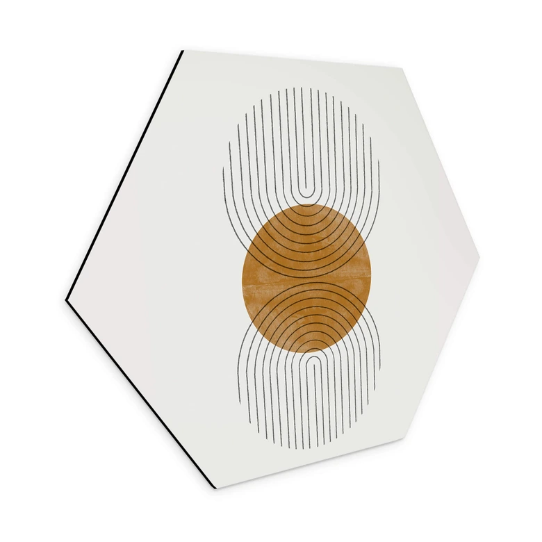 Hexagon - Alu-Dibond The Miuus Studio - Modern Composition 