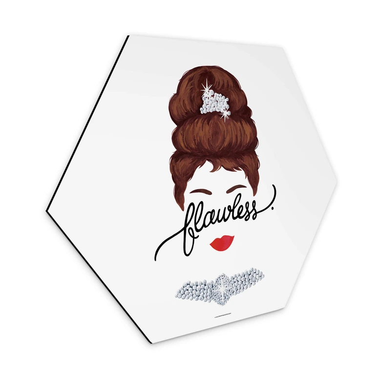 Hexagon Wandbild Tohmé - Flawless Audrey - Alu-Dibond 