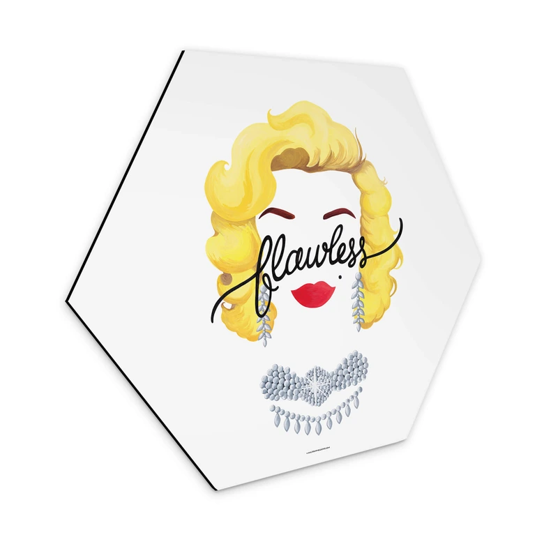 Hexagon Dibond Tohmé - Flawless Marilyn 