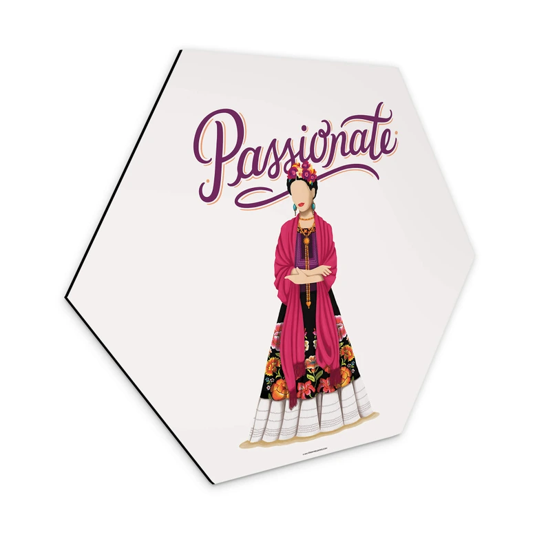 Hexagon - Alu-Dibond Tohmé - Frida Kahlo 