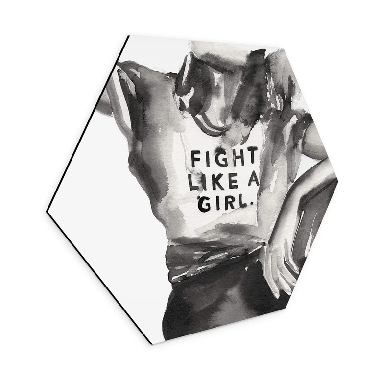 Hexagon - Alu-Dibond Verbaan - Fight like a Girl 