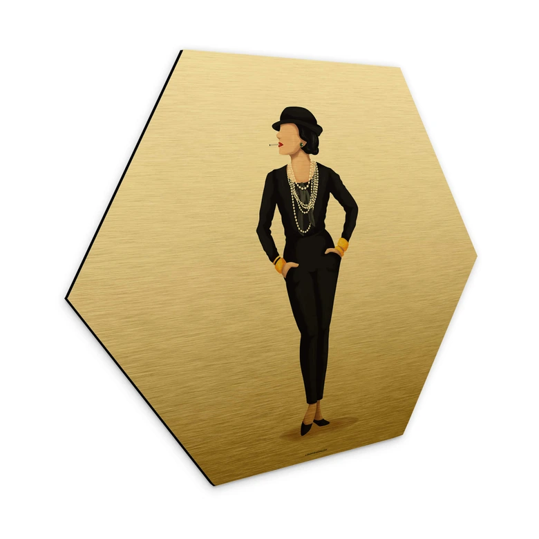 Hexagon Dibond Goudeffect Tohmé - Coco 