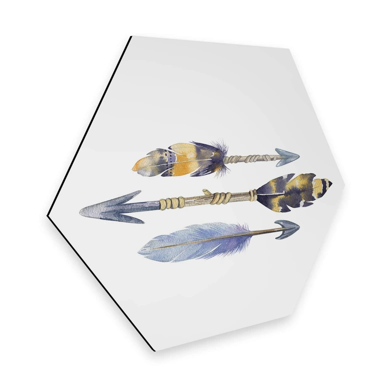 Hexagon - Alu-Dibond - Kvilis - Arrows  