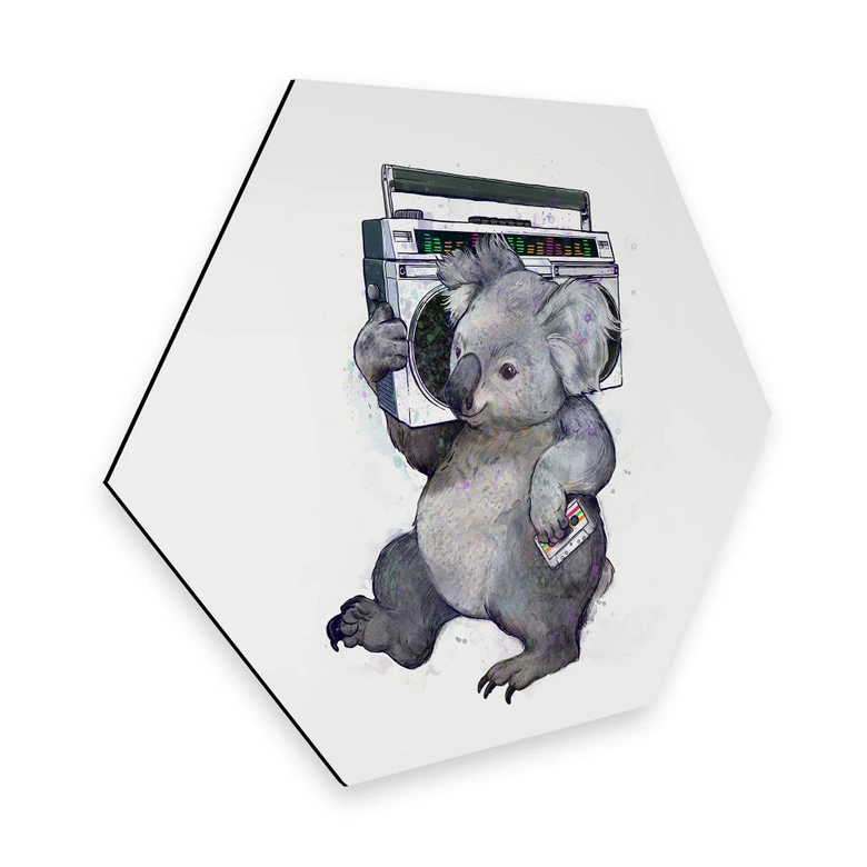 Hexagon - Alu-Dibond Graves - Music Koala 