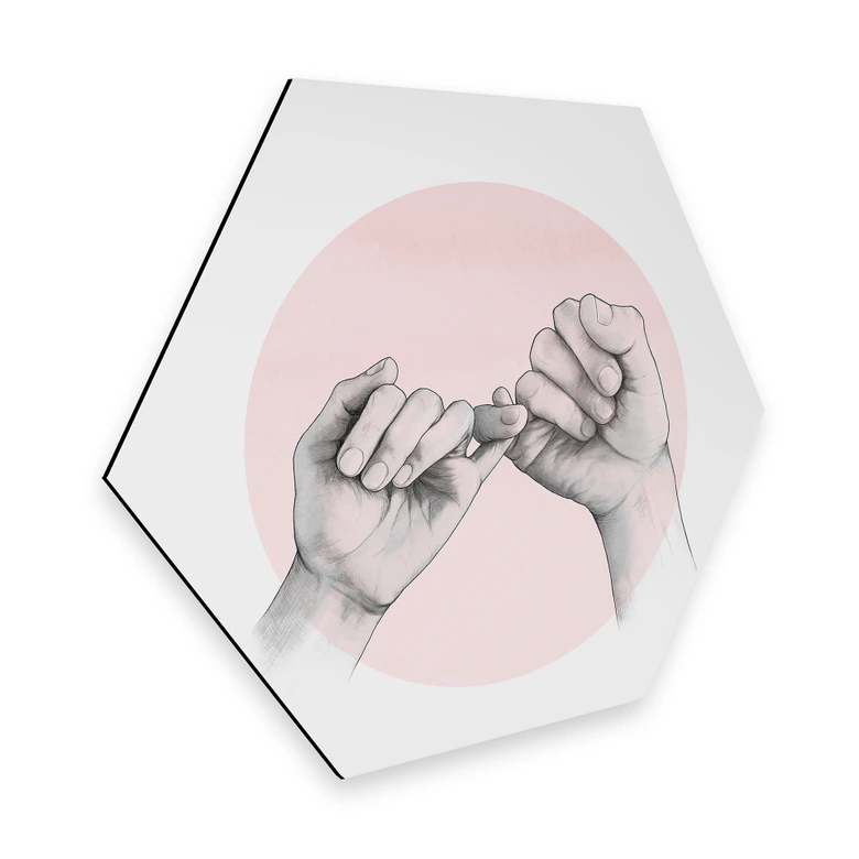 Hexagon - Alu-Dibond Graves - Pinky swear 