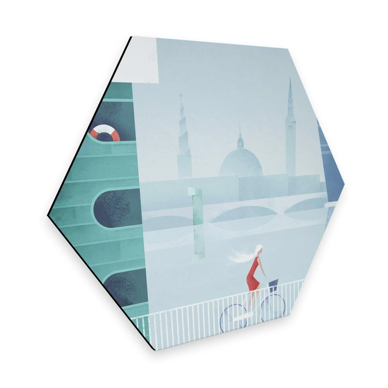 Hexagon Alu-Dibond Rivers - Copenhagen 