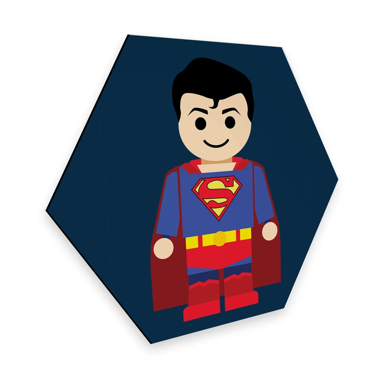 Hexagon Alu-Dibond Gomes - Superman 