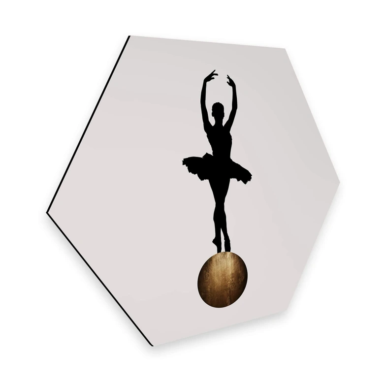 Hexagon - Alu-Dibond Kubistika - Prima Ballerina 