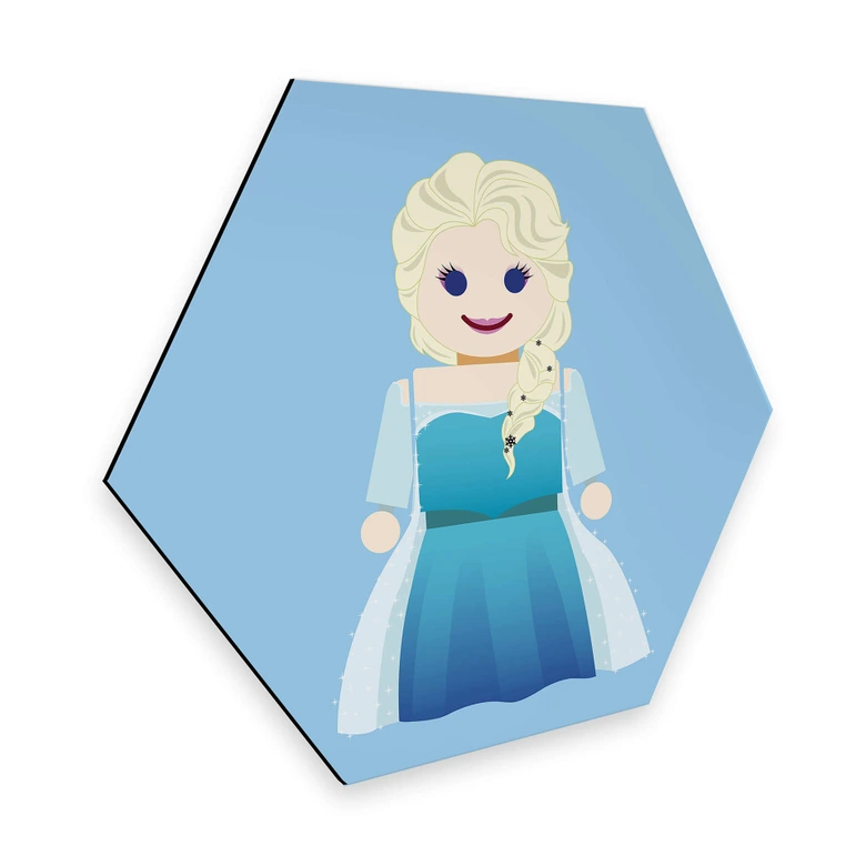 Hexagon - Alu-Dibond Gomes - Elsa Frozen  