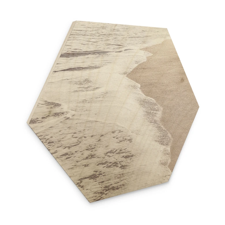 Hexagon Holzbild Meeresrauschen - 1X Studio 