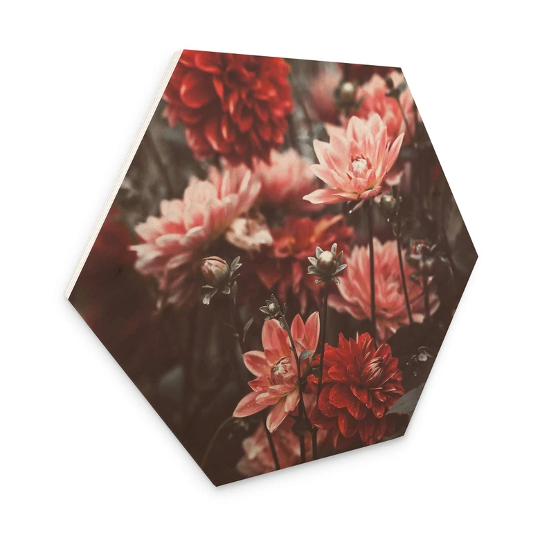Hexagon - Holz Annie - Sommerblüten 
