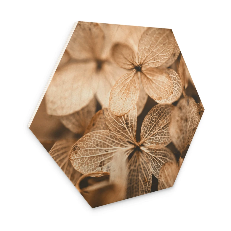 Hexagon - Holz Annie - Zarte Blüten 