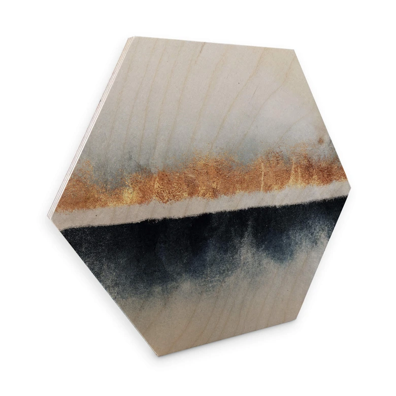 Hexagon - Holz Birke-Furnier Fredriksson - Horizont 