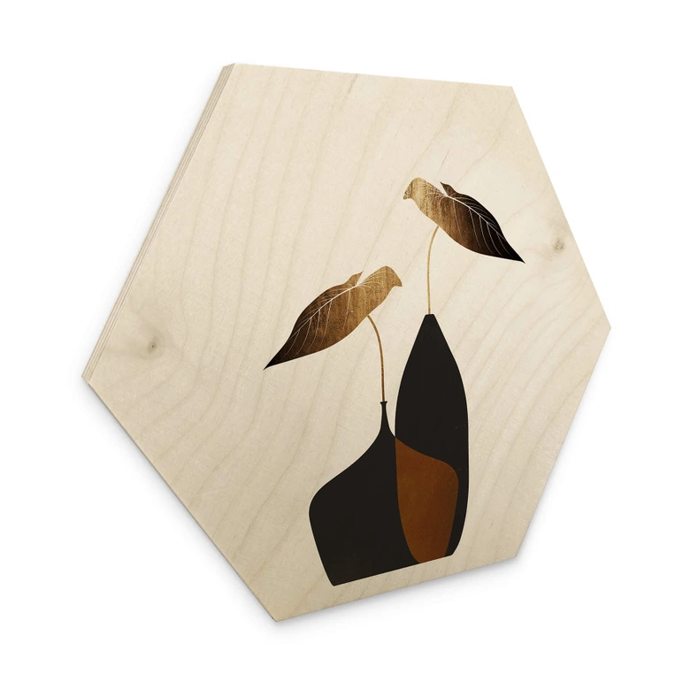 Hexagone - Bois Kubistika - Bouquet scandinave 