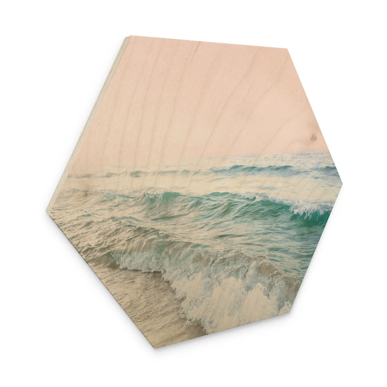 Hexagone - Bois Ciel rose au-dessus de la mer - Sisi & Seb 