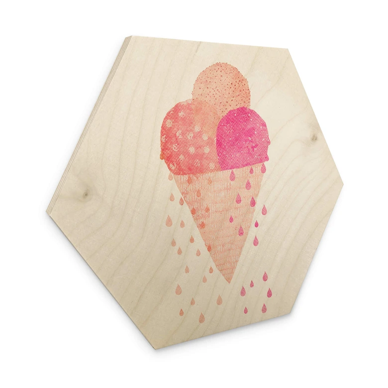 Sekskantet træ Treechild - Ice Cream in Summer 