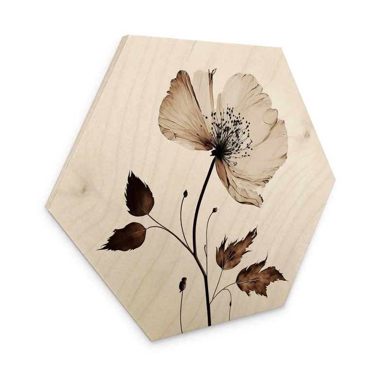 Hexagon Hout Treechild - Droogbloemen 