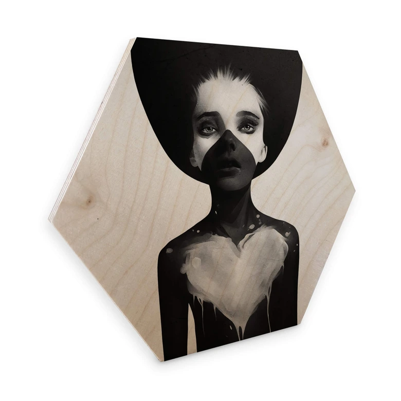 Hexagon - Holz Birke-Furnier Ireland - Hold on 