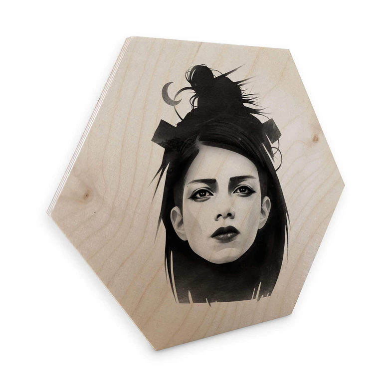 Hexagon - Holz Birke-Furnier Ireland - Undone 