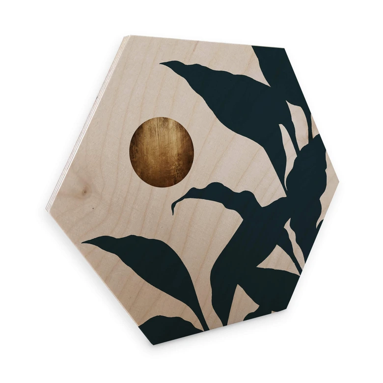 Hexagon - Holz Birke-Furnier Kubistika - In the jungle 