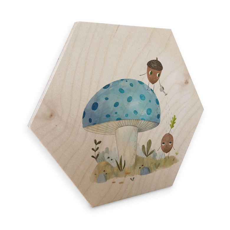 Hexagon - Holz Birke-Furnier Loske - Naturkinder 