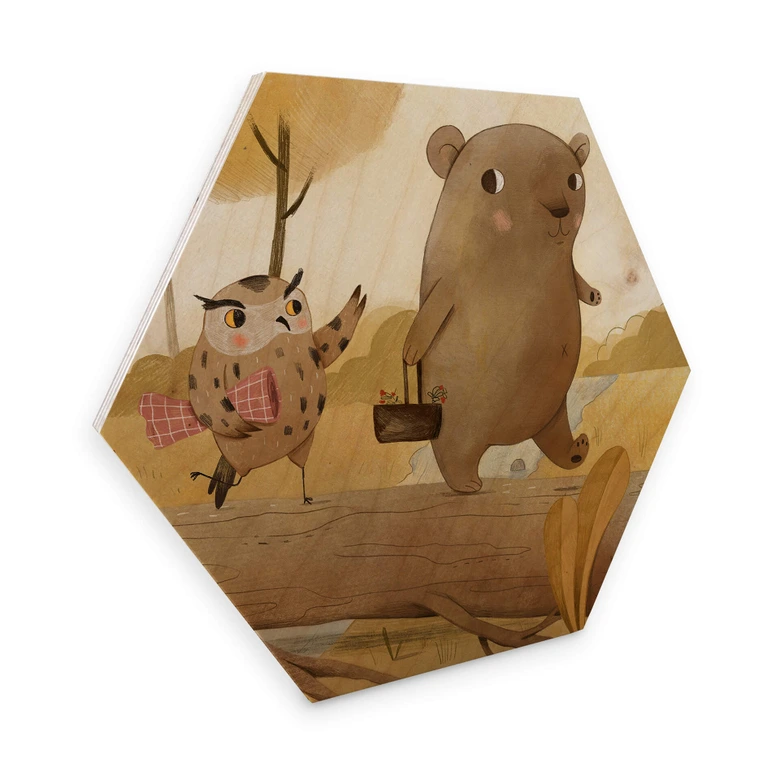 Hexagon - Holz Loske - Picknick im Herbst 