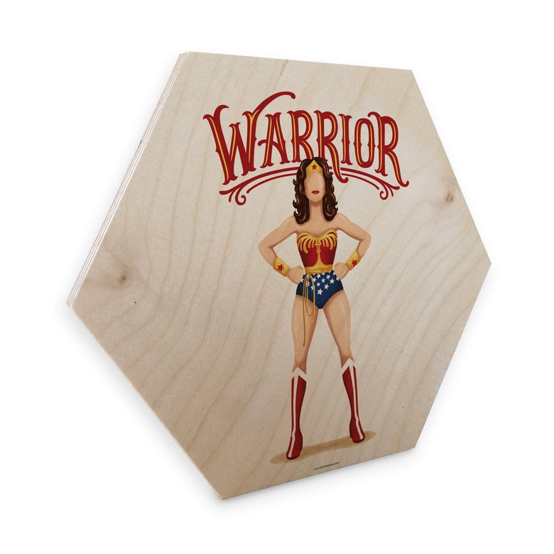 Hexagon - Holz Birke-Furnier Tohmé - Wonderwoman 