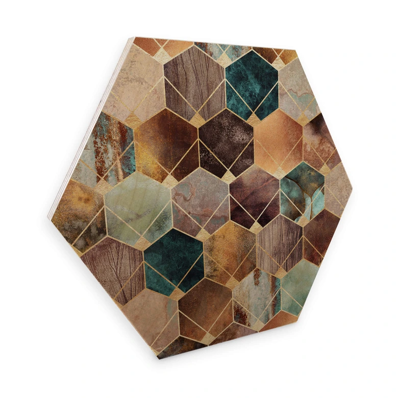 Hexagon Wood - Fredriksson - Gold 